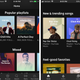 Left: Spotify’s mobile app, Right: YouTube Music’s mobile app